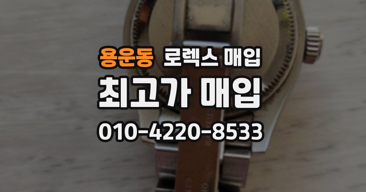용운동 로렉스 매입