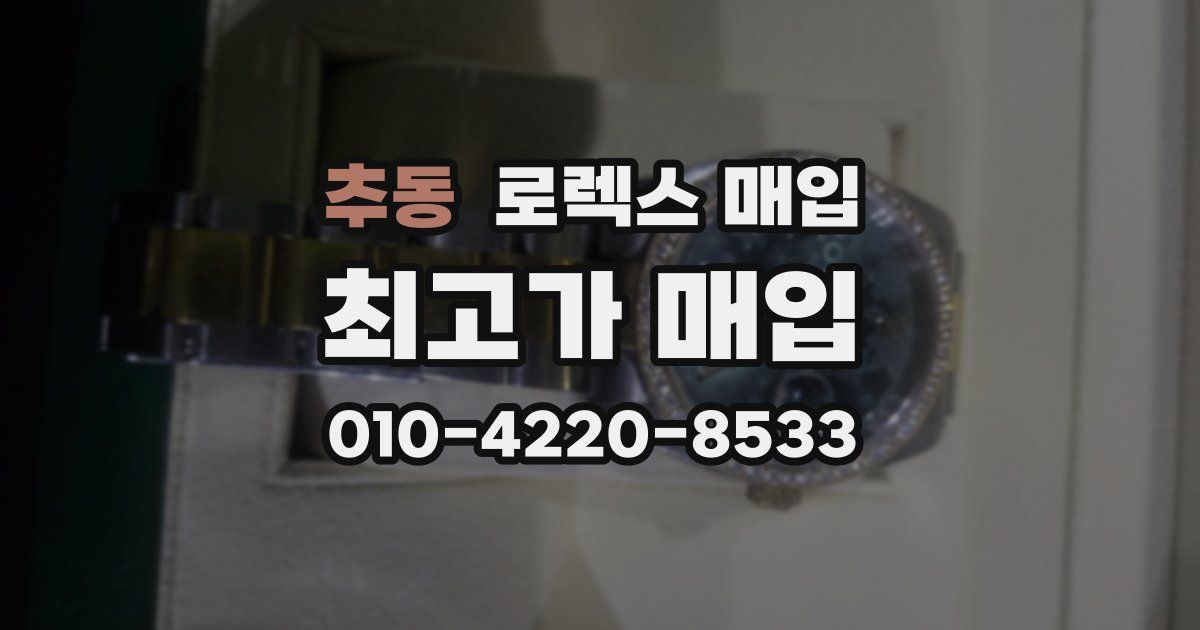 추동 로렉스 매입