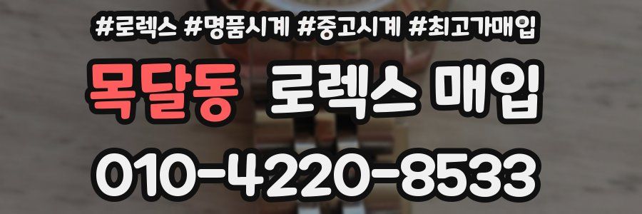 목달동 로렉스 매입