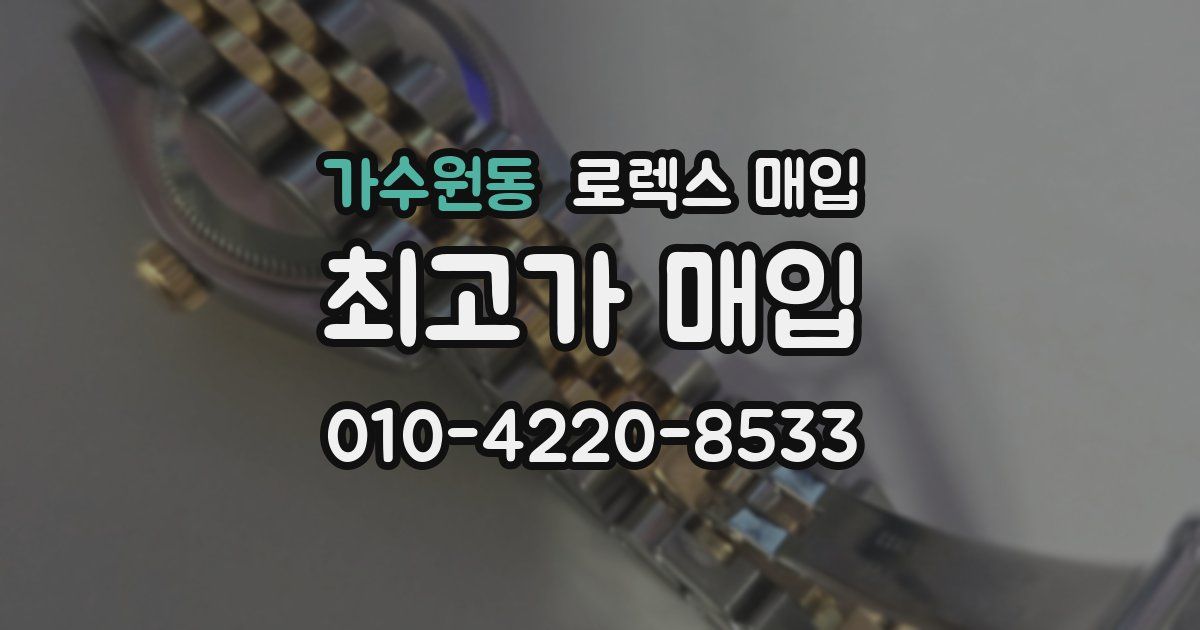 가수원동 로렉스 매입