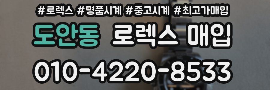 도안동 로렉스 매입