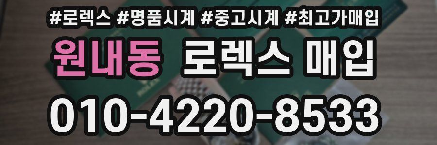 원내동 로렉스 매입