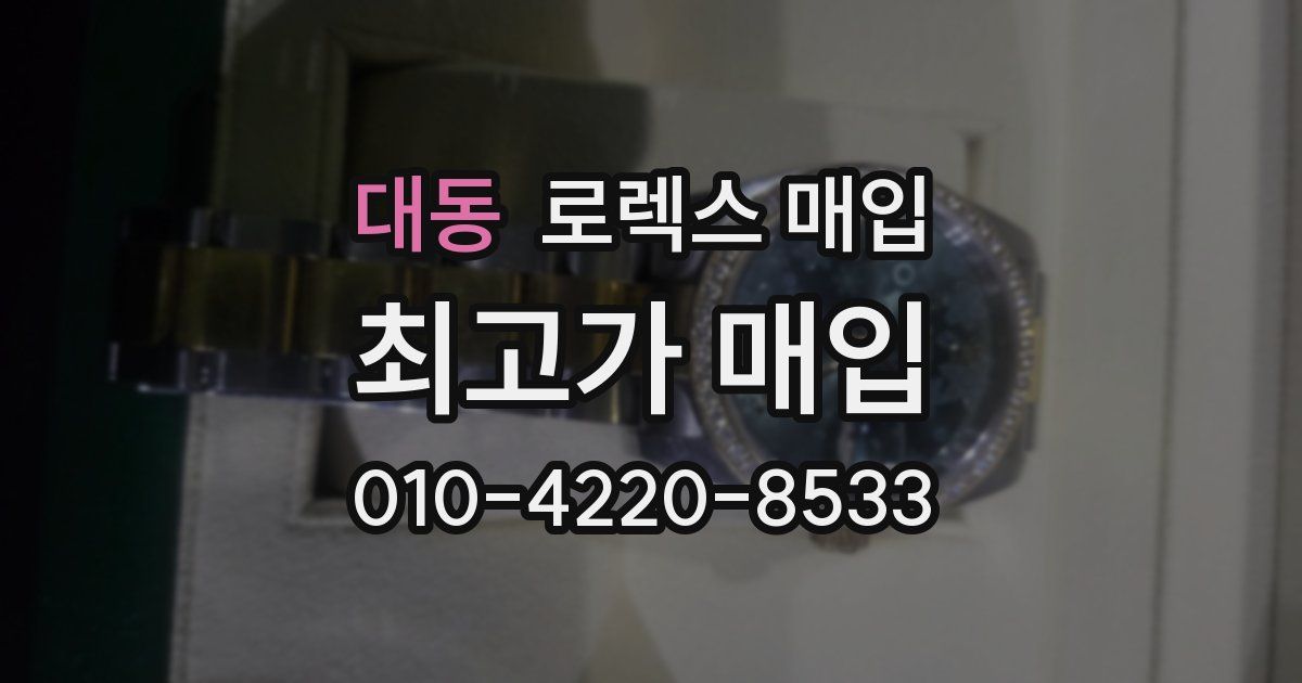 대동 로렉스 매입