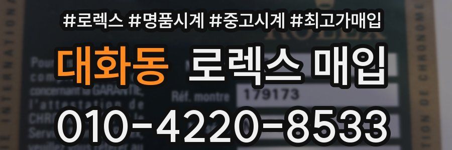 대화동 로렉스 매입