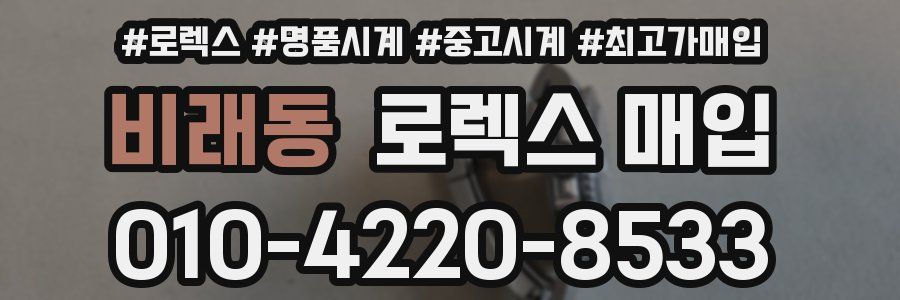 비래동 로렉스 매입