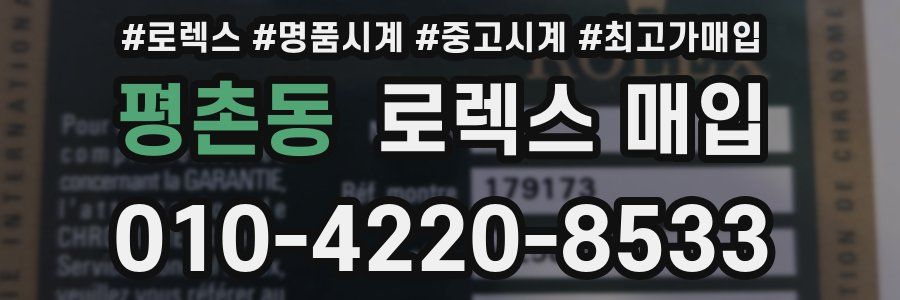 평촌동 로렉스 매입