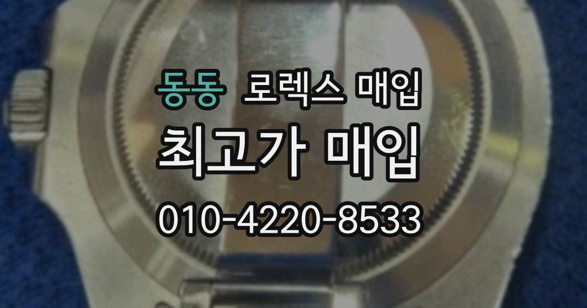 동동 로렉스 매입