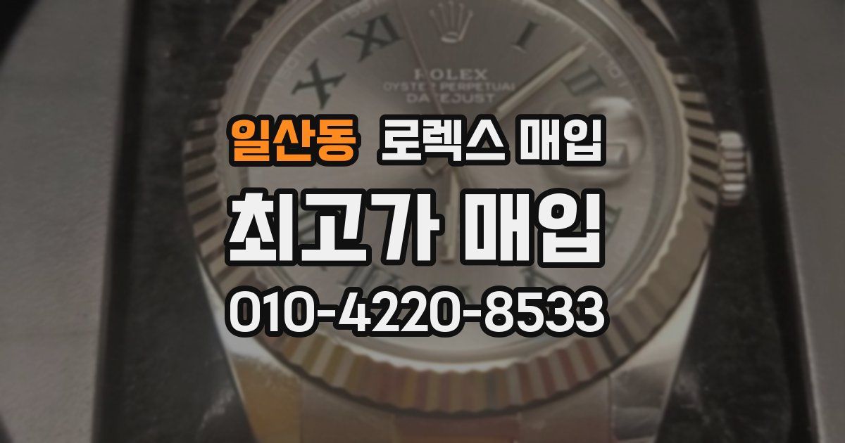 일산동 로렉스 매입