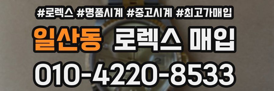일산동 로렉스 매입