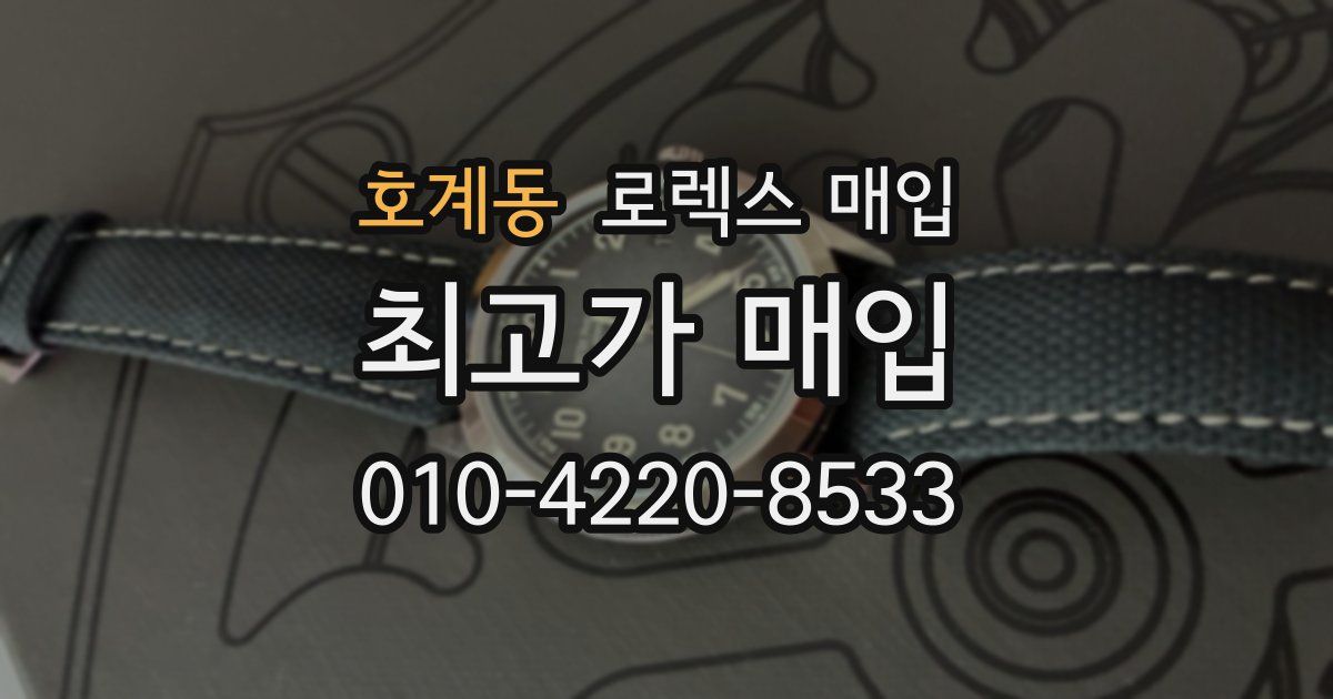 호계동 로렉스 매입