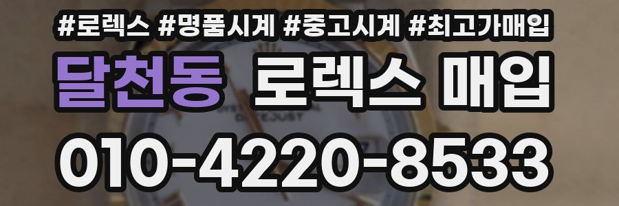 달천동 로렉스 매입
