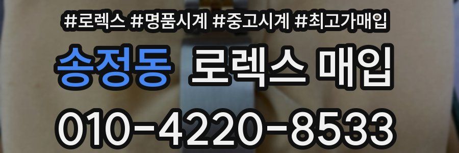 송정동 로렉스 매입