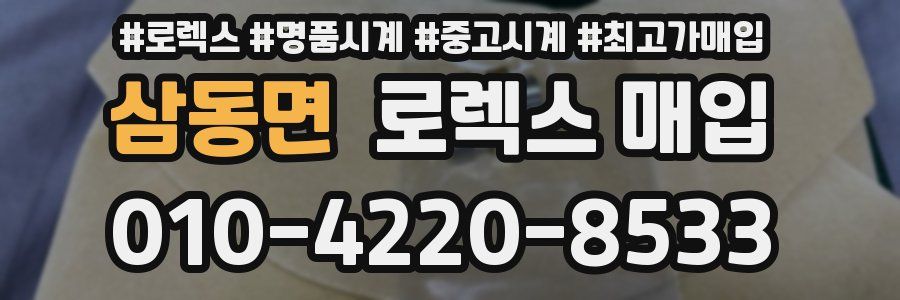 삼동면 로렉스 매입