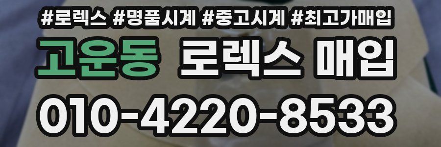 고운동 로렉스 매입