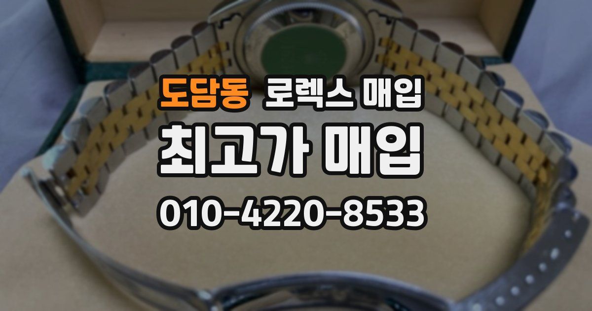 도담동 로렉스 매입