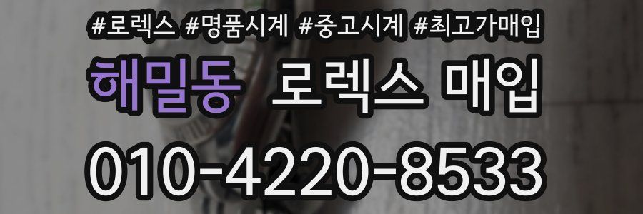 해밀동 로렉스 매입