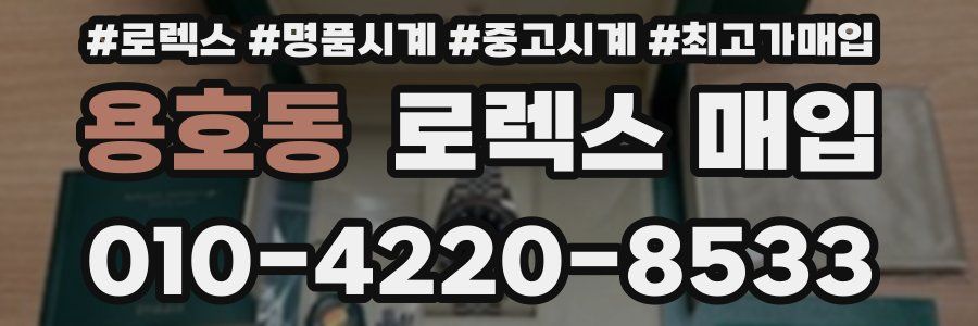 용호동 로렉스 매입