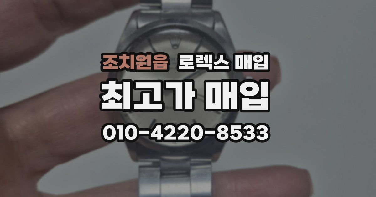 조치원읍 로렉스 매입