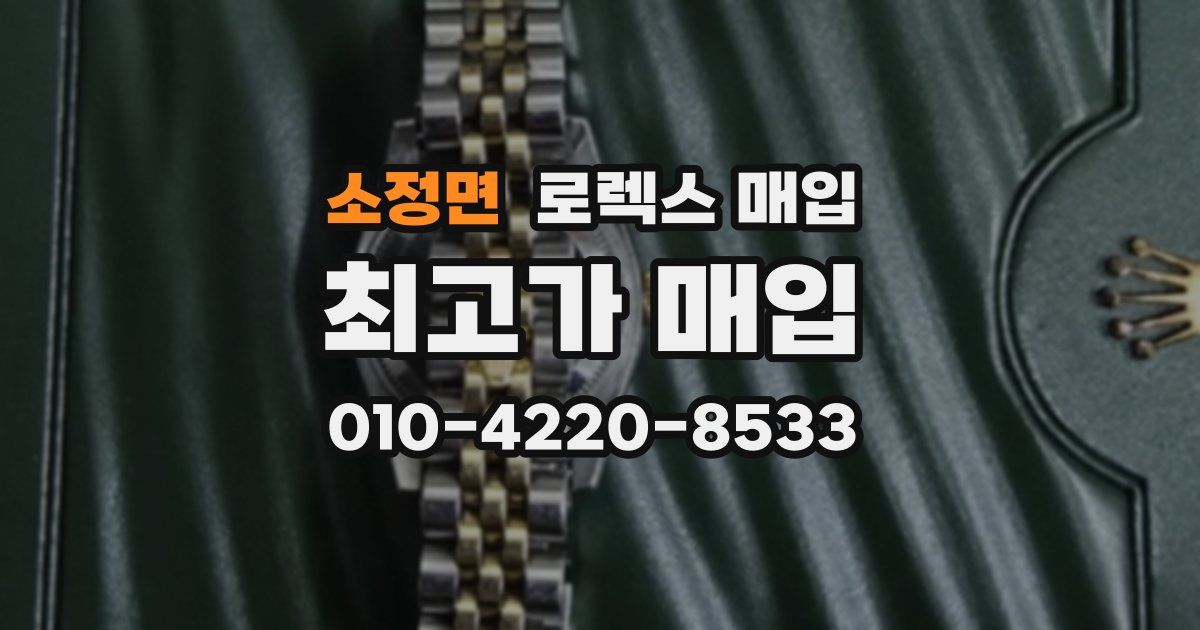 소정면 로렉스 매입
