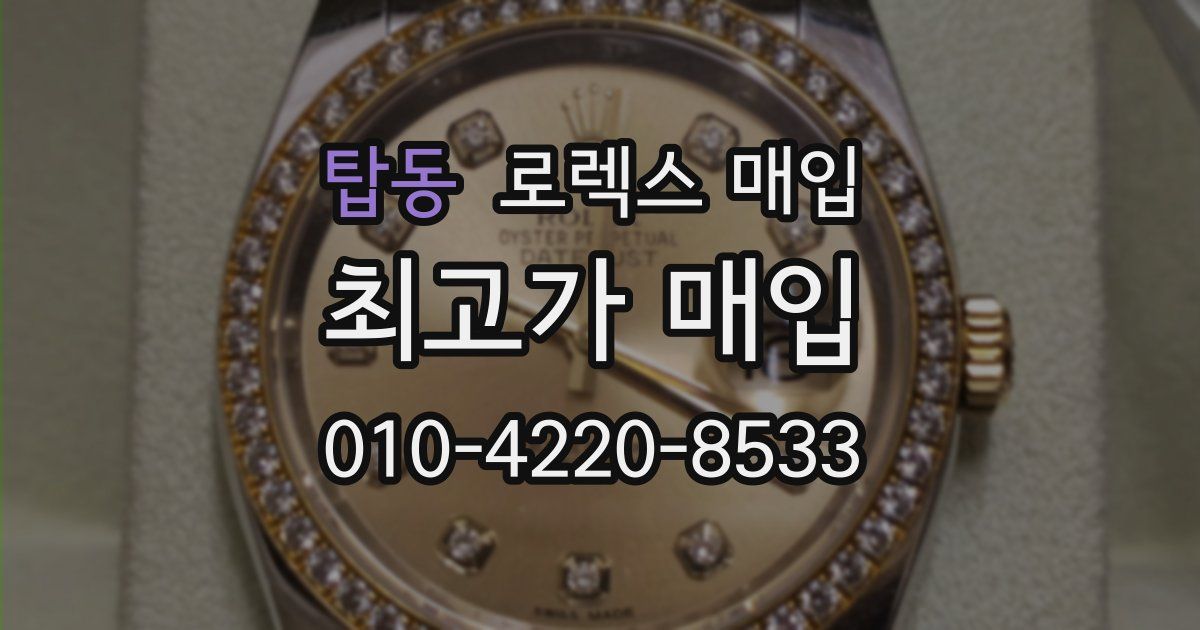 탑동 로렉스 매입