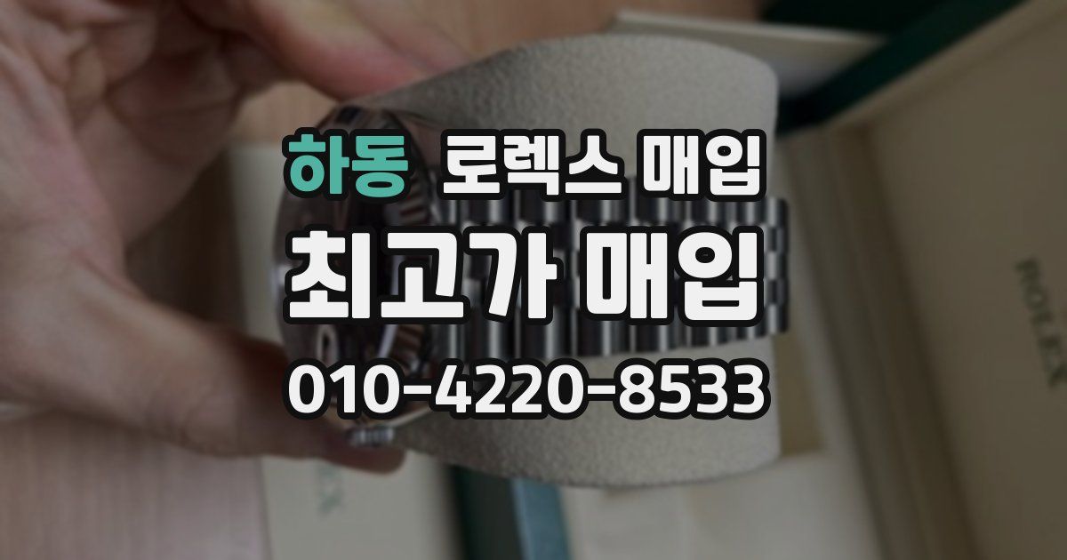 하동 로렉스 매입