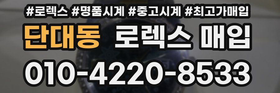 단대동 로렉스 매입