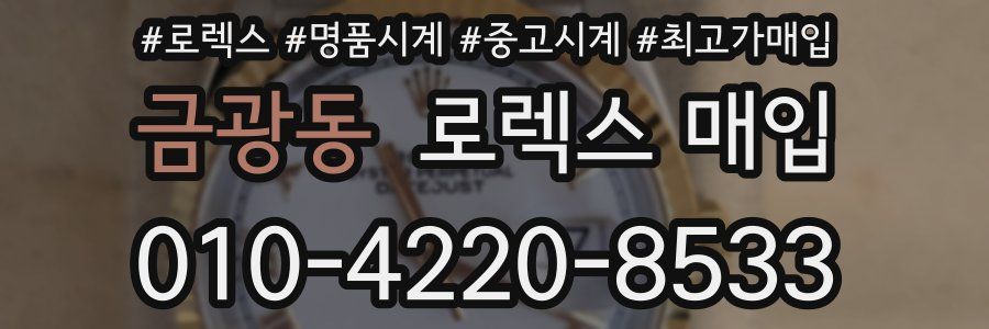 금광동 로렉스 매입