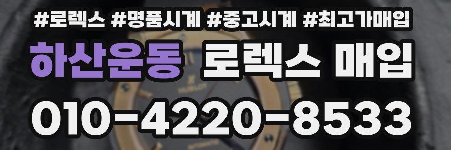 하산운동 로렉스 매입