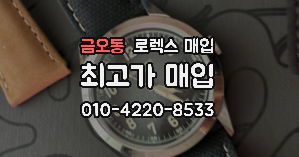 금오동 로렉스 매입