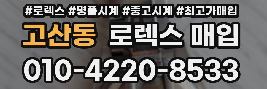 고산동 로렉스 매입