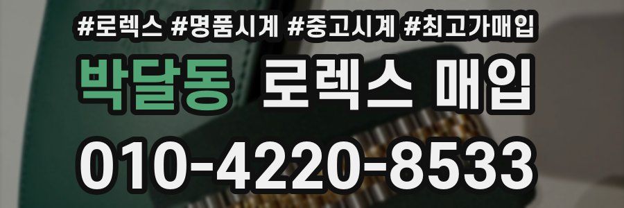 박달동 로렉스 매입