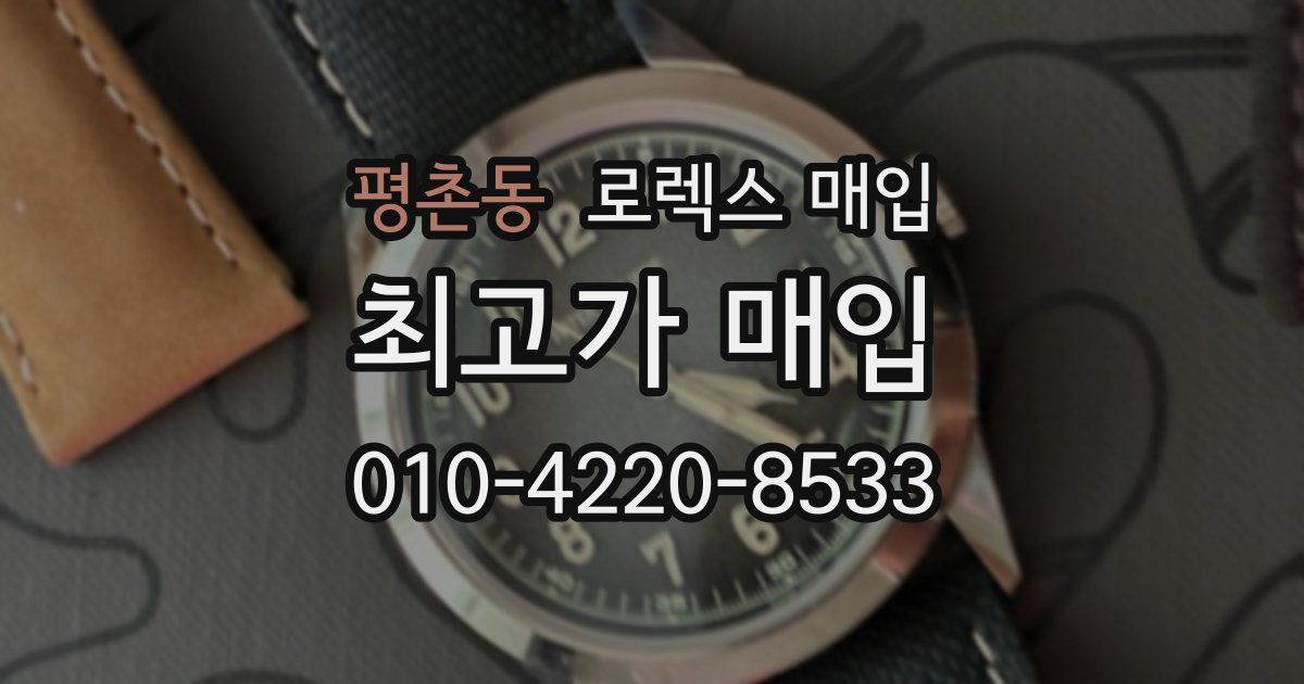 평촌동 로렉스 매입