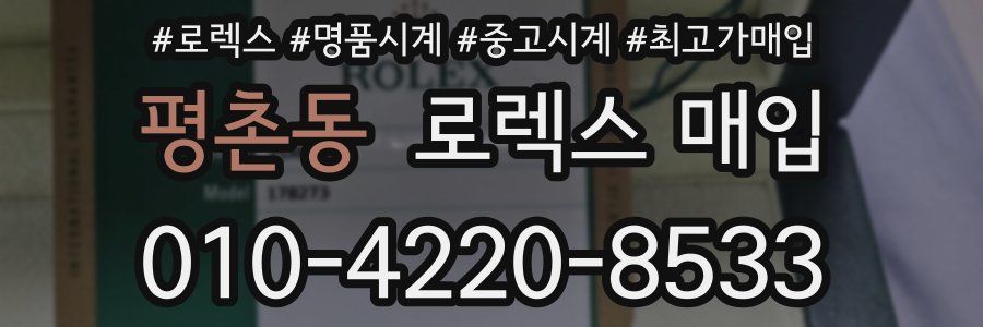 평촌동 로렉스 매입