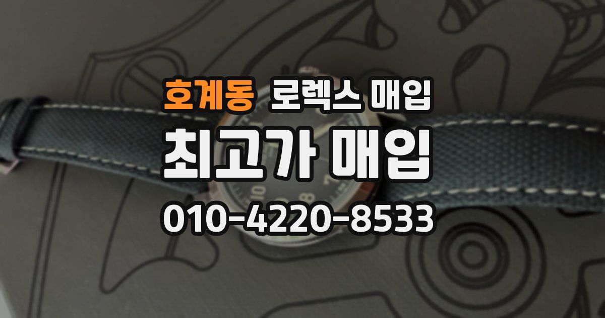 호계동 로렉스 매입