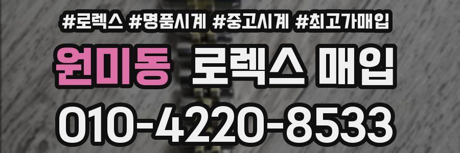 원미동 로렉스 매입