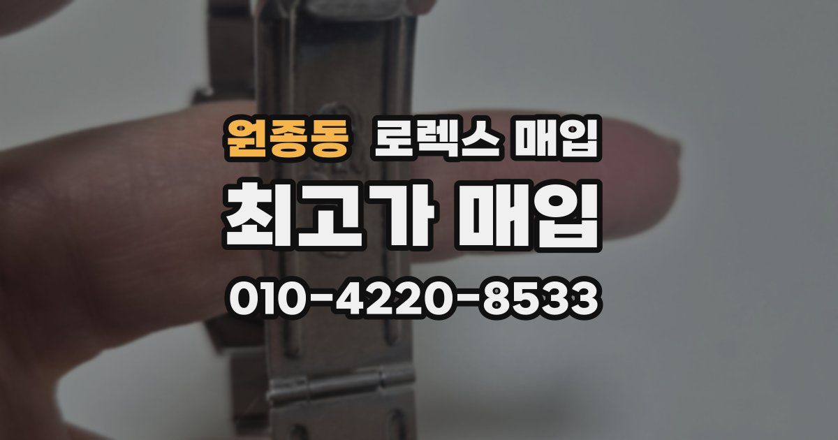 원종동 로렉스 매입