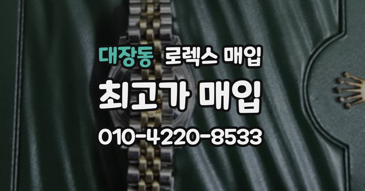 대장동 로렉스 매입