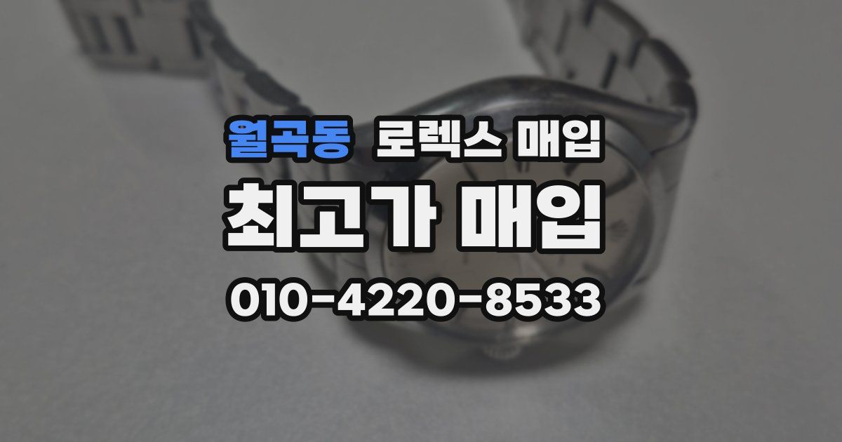 월곡동 로렉스 매입