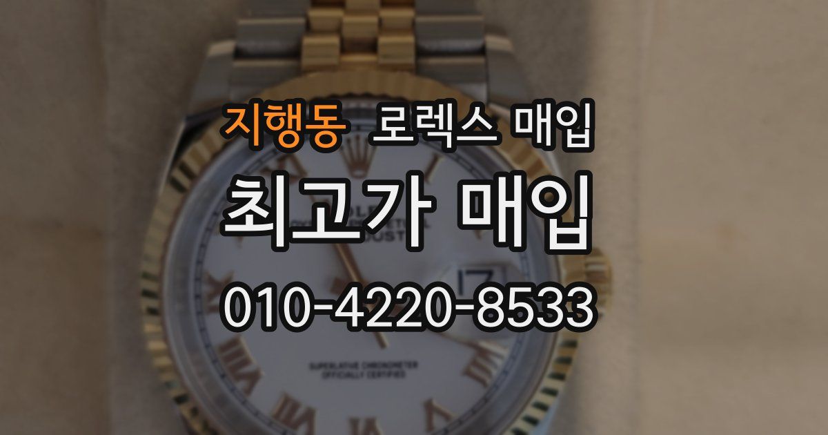 지행동 로렉스 매입