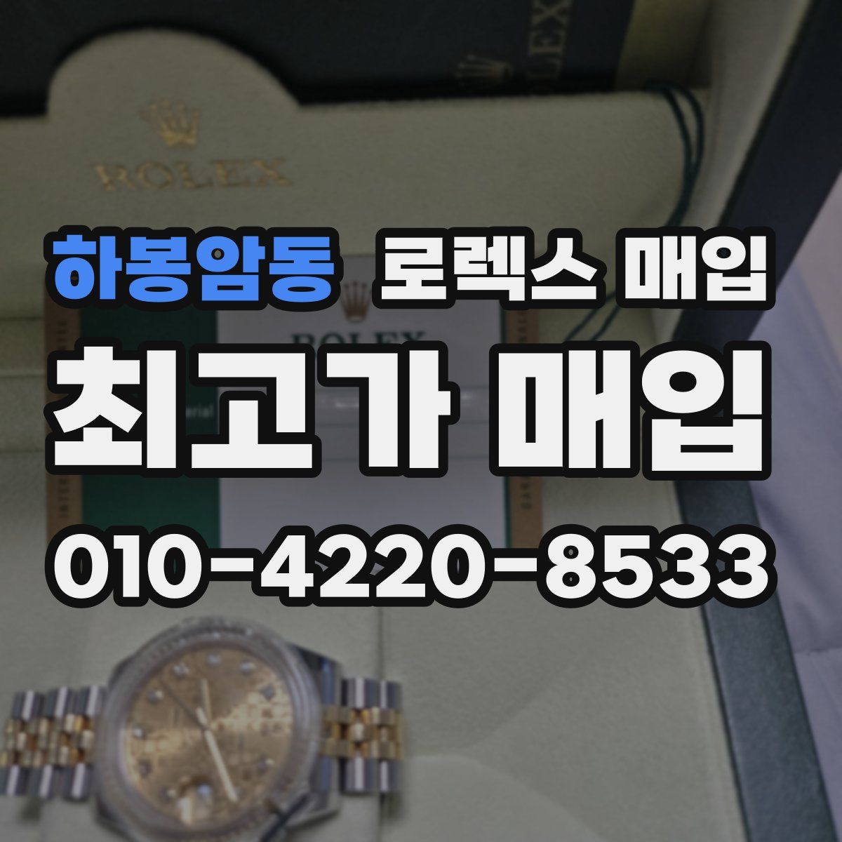 하봉암동 로렉스 매입