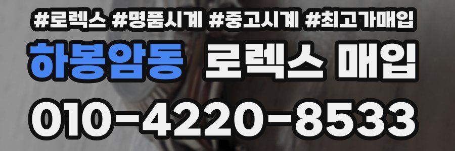 하봉암동 로렉스 매입