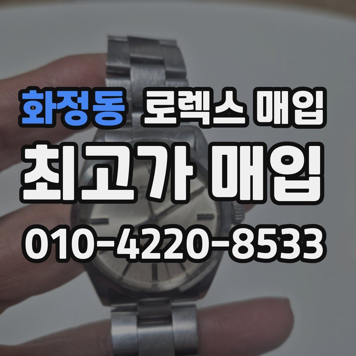 화정동 로렉스 매입 스틸 모델 시세가 탄탄한 이유