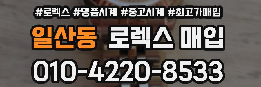 일산동 로렉스 매입