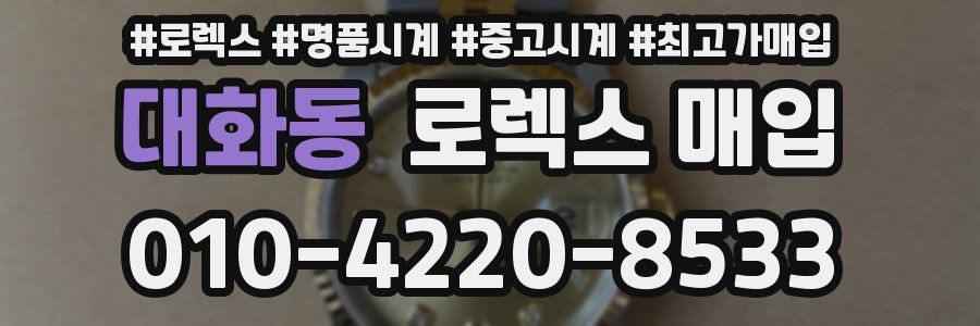 대화동 로렉스 매입