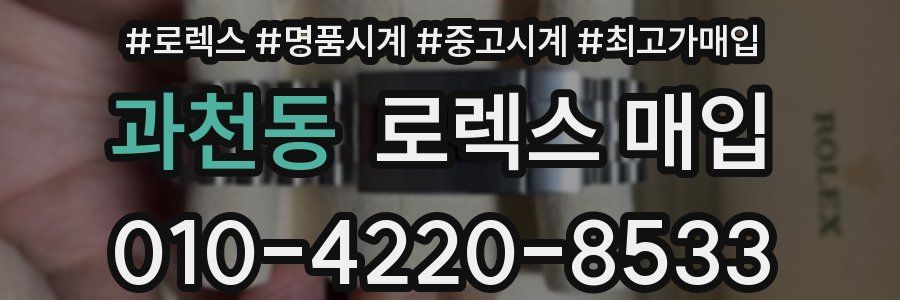 과천동 로렉스 매입