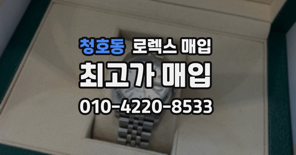 청호동 로렉스 매입