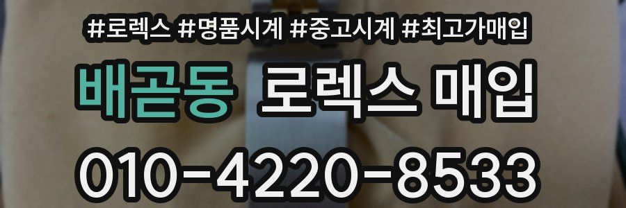 배곧동 로렉스 매입