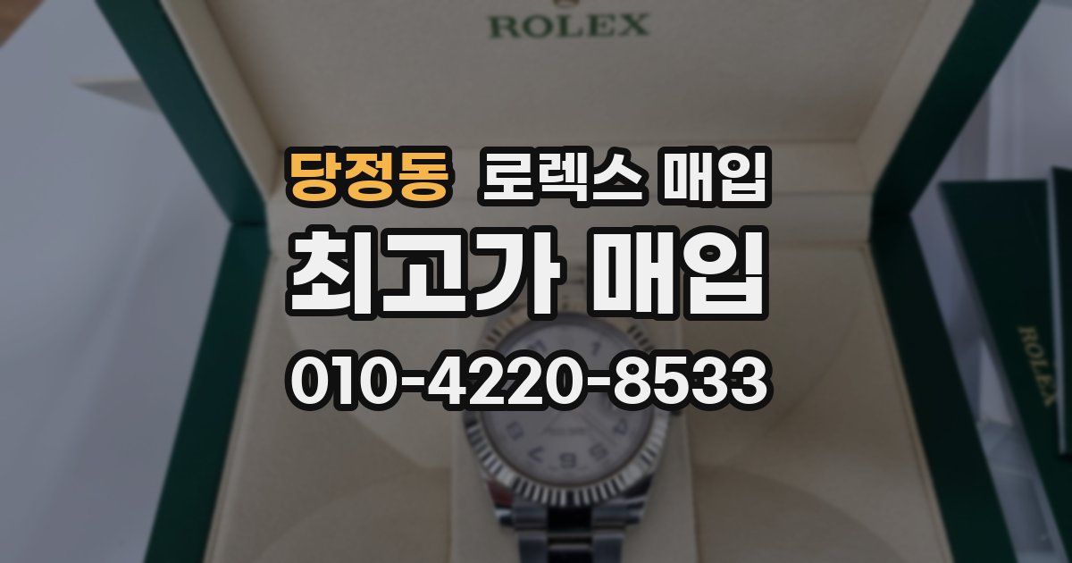 당정동 로렉스 매입