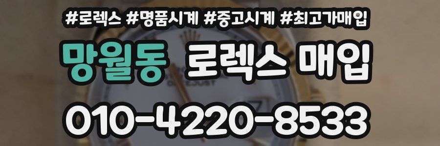 망월동 로렉스 매입