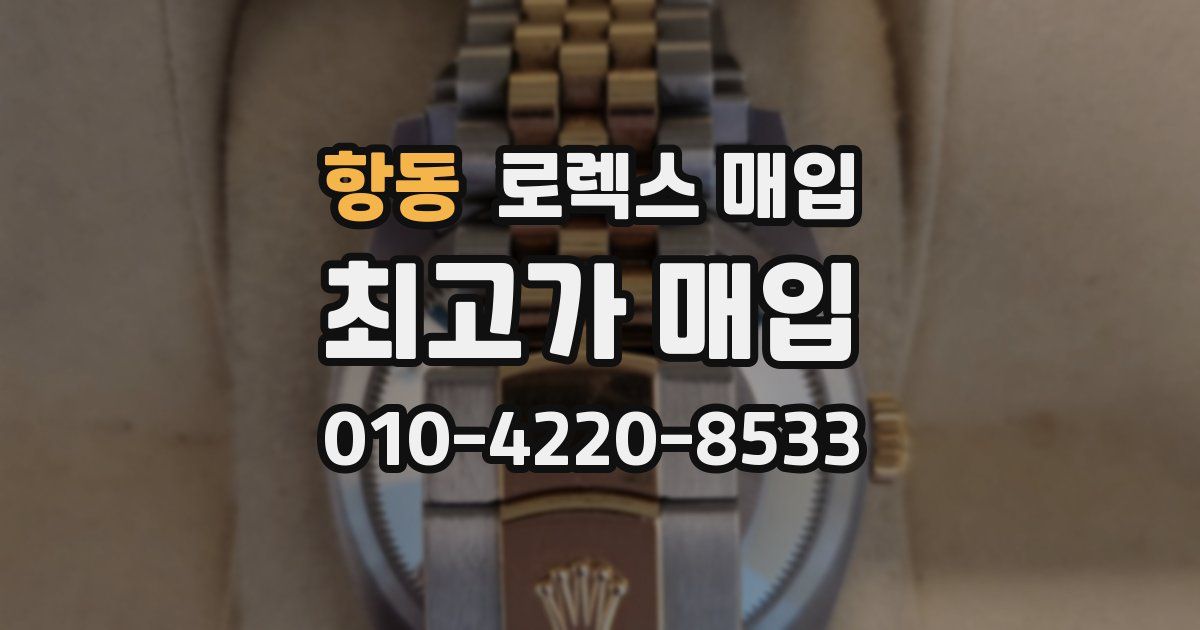 항동 로렉스 매입